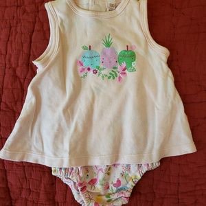 Magnificent Baby 3 month skirted onesie EUC